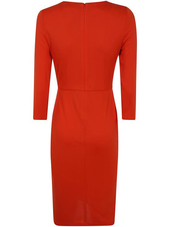 25SS 랄프 로렌 미디 원피스 250957709 002 ORANGE LILY - RALPH LAUREN