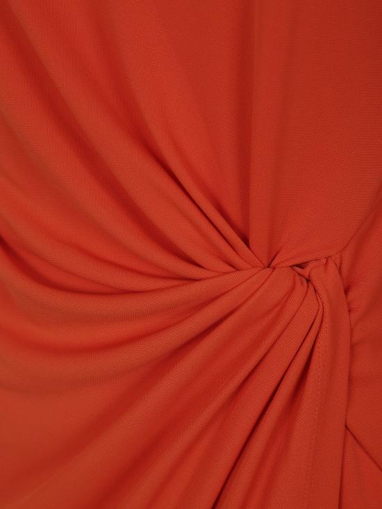 25SS 랄프 로렌 미디 원피스 250957709 002 ORANGE LILY - RALPH LAUREN