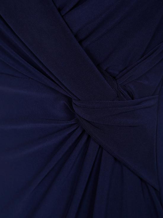 25SS 랄프 로렌 레오니다스 브이넥 슬리브리스 맥시 원피스 253863940 002 LIGHTHOUSE NAVY - RALPH LAUREN