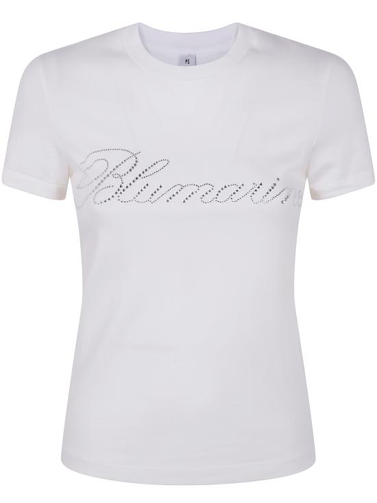 25SS 블루마린 반팔 티셔츠 P522T082A N0100 OPTICAL WHITE