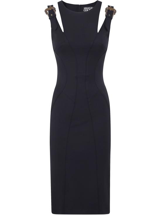 25SS 베르사체 숏 원피스 78 HAO913 N0356 899 BLACK - VERSACE