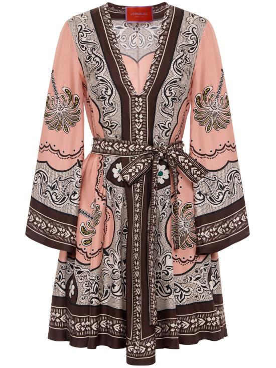 25SS 라 더블제이 숏 원피스 DRE0575 SIL006AGE01 PI01 MIRAGE PLAC E - LA DOUBLEJ