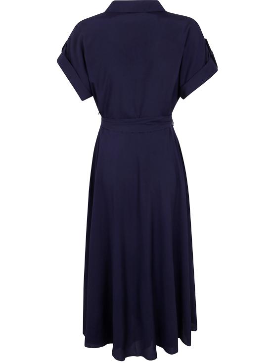 25SS 랄프 로렌 미디 원피스 250909427 002 LIGHTHOUSE NAVY - RALPH LAUREN