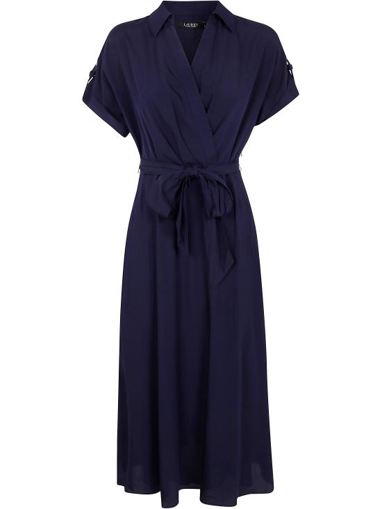 25SS 랄프 로렌 미디 원피스 250909427 002 LIGHTHOUSE NAVY