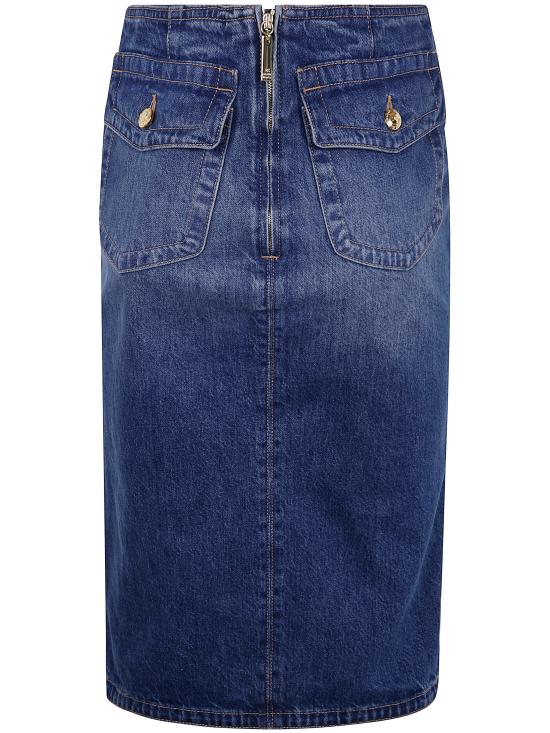 25SS 엘리자베타프랜치 스커트 GJ35N51E2 139 VINTAGE BLUE - ELISABETTA FRANCHI