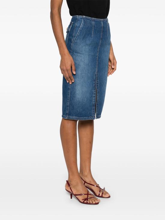 25SS 엘리자베타프랜치 스커트 GJ35N51E2 139 VINTAGE BLUE - ELISABETTA FRANCHI