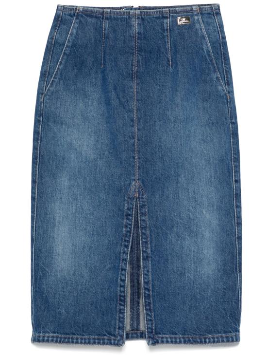  엘리자베타프랜치 데님 스커트 GJ35N51E2 139 VINTAGE BLUE - ELISABETTA FRANCHI