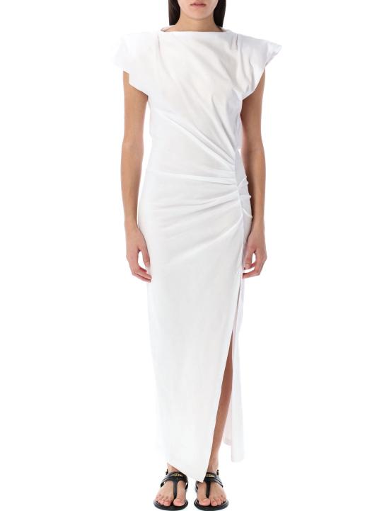 25SS 이자벨마랑에뚜왈 미디 원피스 RO0307FAA1N41I 20WH WHITE