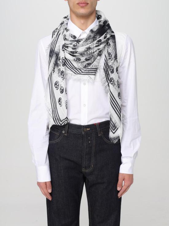  알렉산더 맥퀸 머플러/스카프 7772574418Q 9060 White - ALEXANDER MCQUEEN
