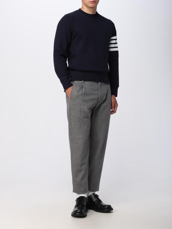 25FW 톰브라운 긴팔 티셔츠 MJT021H00535 461 Navy - THOM BROWNE