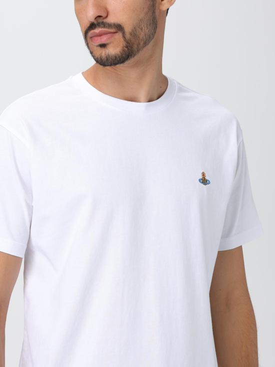 25FW 비비안웨스트우드 클래식 ORB 로고 티셔츠 3G010013J001MGO A401 White - VIVIENNE WESTWOOD