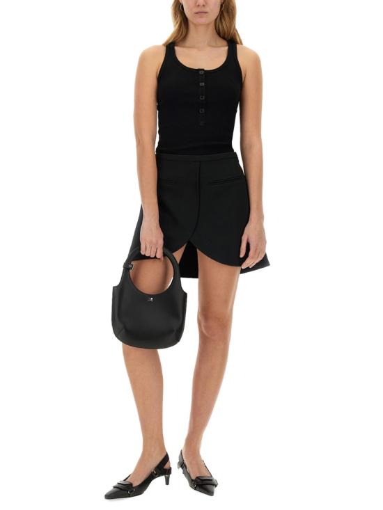  쿠레쥬 민소매 티셔츠 424JDE089JS0121 9999 BLACK DOM - COURREGES