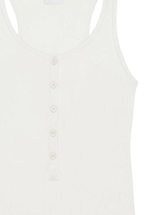  쿠레쥬 민소매 티셔츠 424JDE089JS0121 0001 HERITAGE WHITE DOM - COURREGES