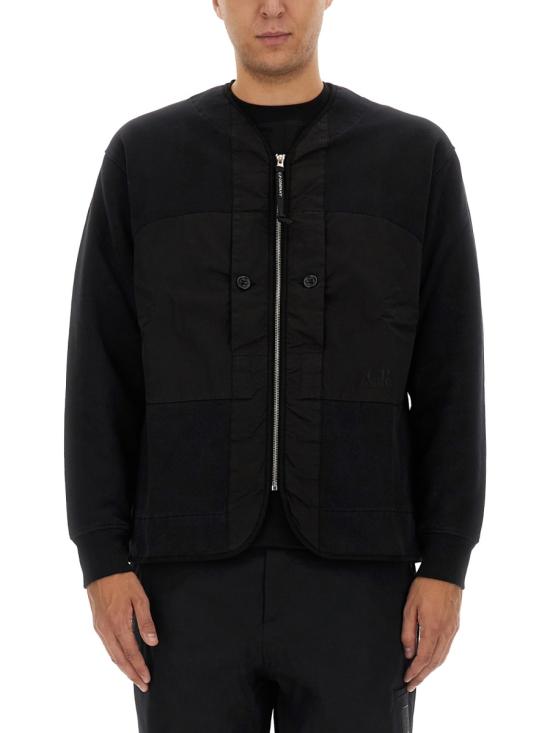  씨피 컴퍼니 긴팔 티셔츠 17CMSS287A006090M999 BLACK DOM