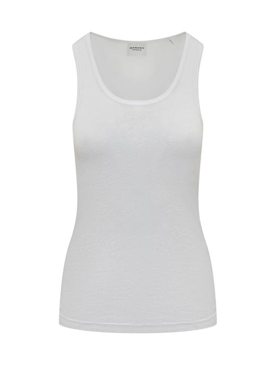 25SS 이자벨마랑에뚜왈 민소매 티셔츠 25PTS0261FBB1N17E 20WH WHITE