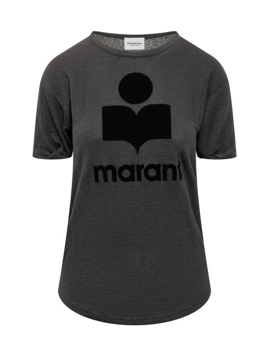 25SS 이자벨마랑에뚜왈 반팔 티셔츠 23PTS0004FAA1N09E 01BK BLACK