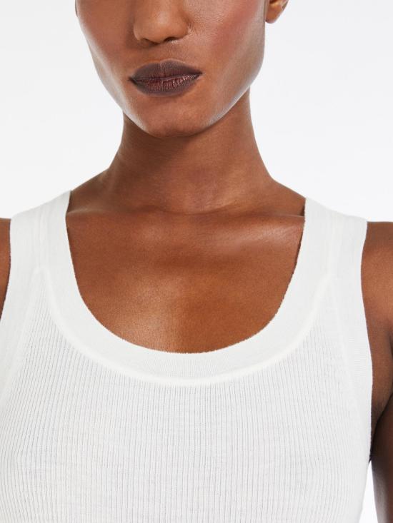 25SS 막스마라 민소매 티셔츠 2511361021600ELIADI 001 SILk - MAX MARA