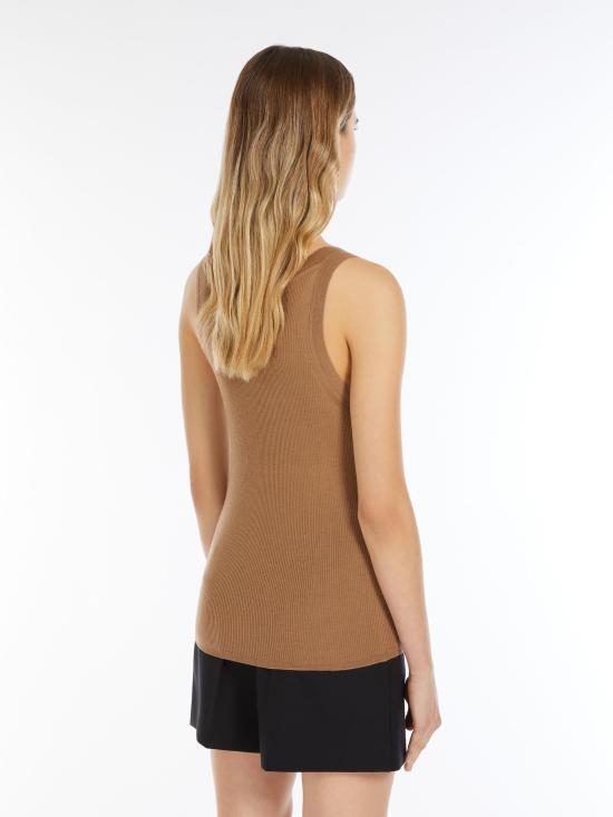 25SS 막스마라 민소매 티셔츠 2511361021600ELIADI 005 CAMEL - MAX MARA