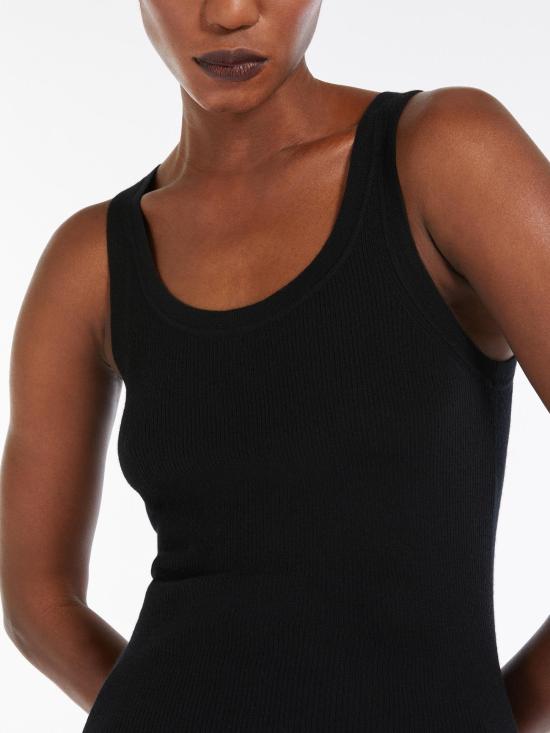 25SS 막스마라 민소매 티셔츠 2511361021600ELIADI 008 BLACK - MAX MARA