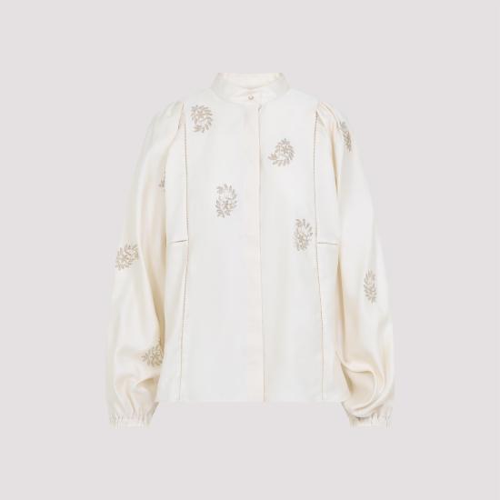 25SS 막스마라 블라우스 2511111101600 10101 001 BIANCO TELA WHITE - MAX MARA