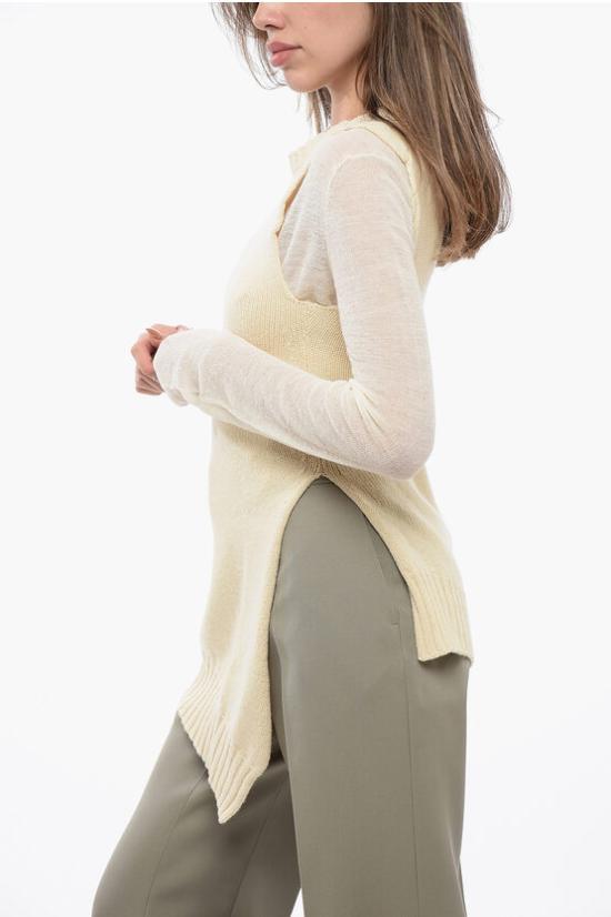  질샌더 스웨터 J02GP0141 J14513 277 TOP White - JIL SANDER