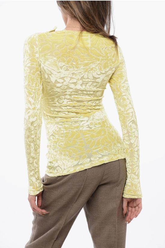  질샌더 긴팔 티셔츠 J03NH0010 J20107 745 Yellow - JIL SANDER