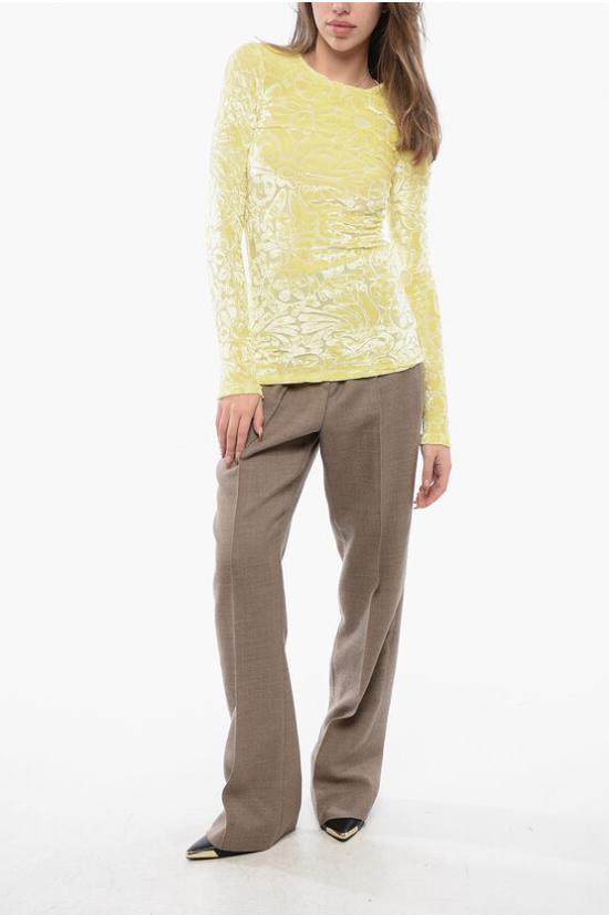  질샌더 긴팔 티셔츠 J03NH0010 J20107 745 Yellow - JIL SANDER