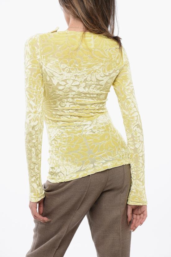  질샌더 긴팔 티셔츠 J03NH0010 J20107 745 Yellow - JIL SANDER