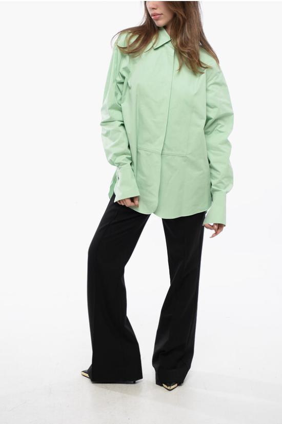  질샌더 블라우스 J02DL0148 J45002 335 Green - JIL SANDER