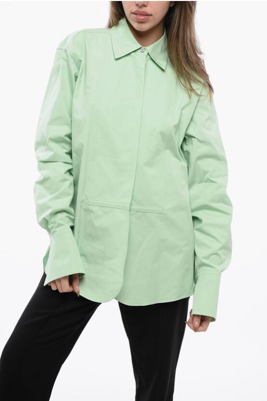  질샌더 블라우스 J02DL0148 J45002 335 Green