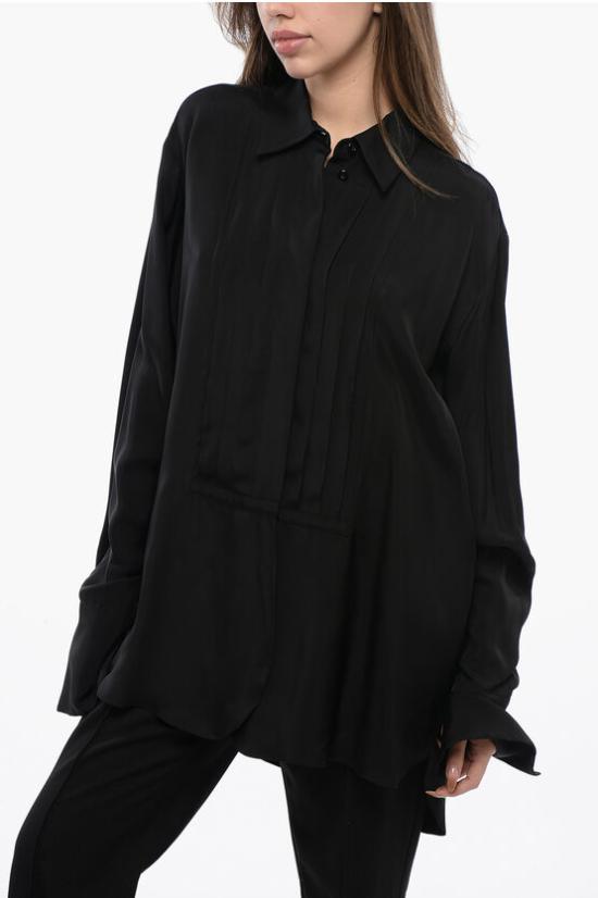  질샌더 블라우스 J01DL0103 J65052 001 Black