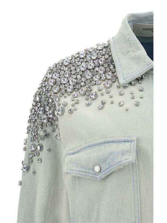 25FW 골든구스 셔츠 GWP00589P000627 50100 BLUE - GOLDEN GOOSE