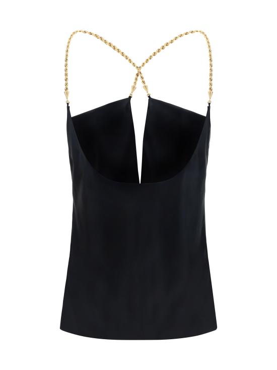  살바토레 페라가모 민소매 티셔츠 770572 006 BLACK - SALVATORE FERRAGAMO