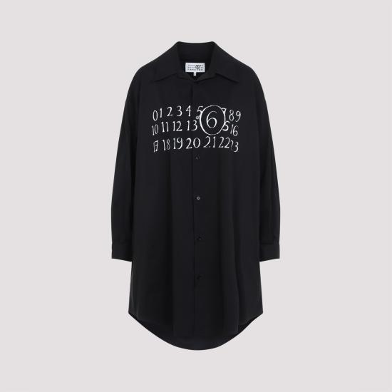 25SS MM6 메종마르지엘라 미디 원피스 S52CT0788 M35043 900 BLACK - MM6 MAISON MARGIELA