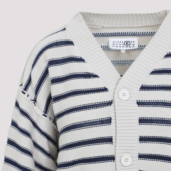 25SS MM6 메종마르지엘라 가디건 S52HP0025 M13080 962 CHALK NAVY - MM6 MAISON MARGIELA