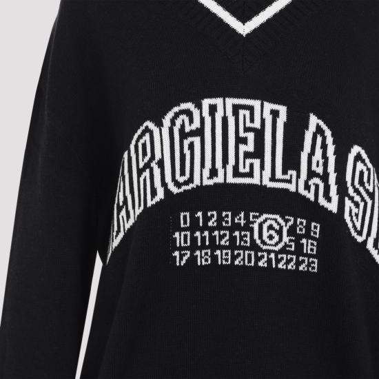 25SS MM6 메종마르지엘라 스웨터 S52HN0009 M13085 900 BLACK - MM6 MAISON MARGIELA