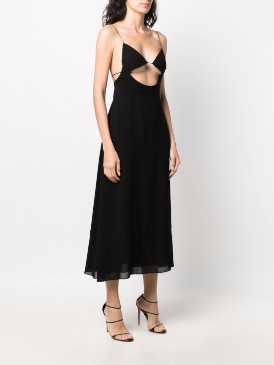  생로랑 롱 원피스 685231Y103W1000 DOM - SAINT LAURENT