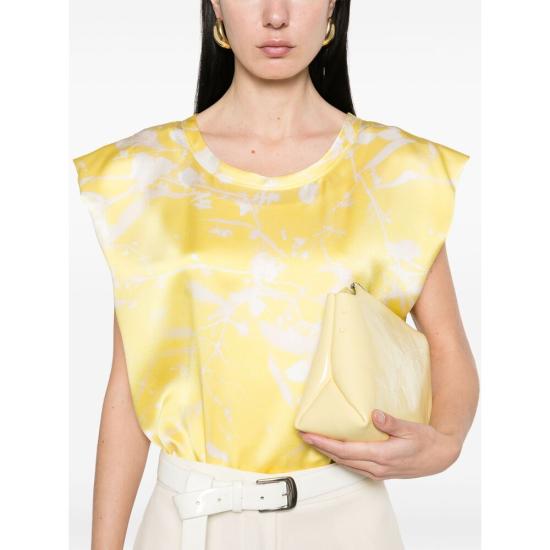 25SS 파비아나 필리피 블라우스 TPD265F465 D827 780 YELLOW WHITE - FABIANA FILIPPI