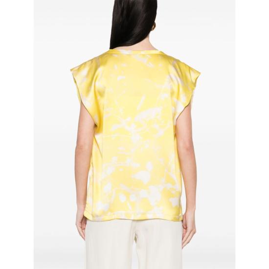 25SS 파비아나 필리피 블라우스 TPD265F465 D827 780 YELLOW WHITE - FABIANA FILIPPI