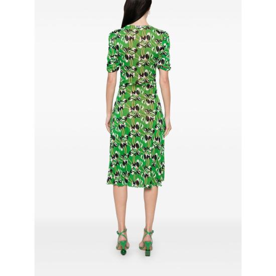 25SS 다이앤 본 퍼스텐버그 롱 원피스 DVFDS4S004 IGDGS GREEN - DIANE VON FURSTENBERG