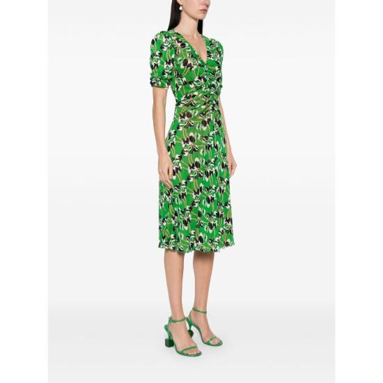 25SS 다이앤 본 퍼스텐버그 롱 원피스 DVFDS4S004 IGDGS GREEN - DIANE VON FURSTENBERG