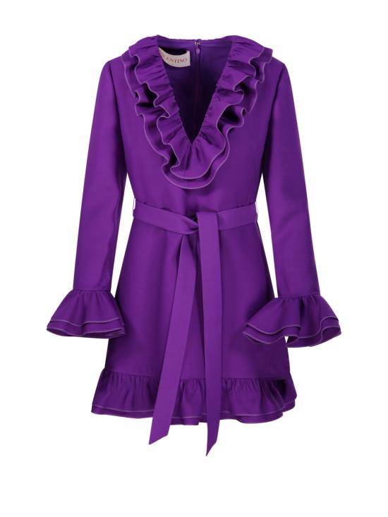 25SS 발렌티노 가라바니 숏 원피스 6B3VAES61CF R1B PURPLE ORCHID