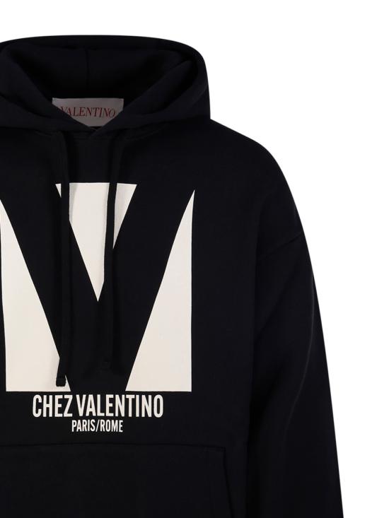 25SS 발렌티노 가라바니 후드 티셔츠 6V3MF28NAQA 0NO NERO - VALENTINO GARAVANI