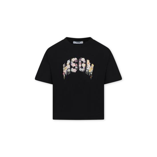 25SS [키즈] 엠에스지엠 티셔츠 S5MSJGTH105 110 BLACK