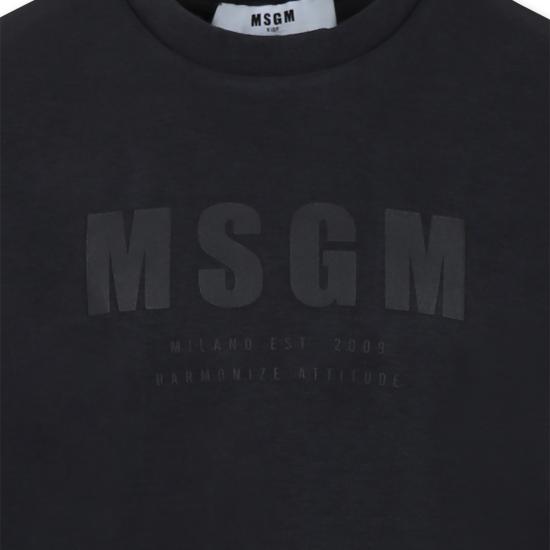 25SS [키즈] 엠에스지엠 티셔츠 S5MSJUTH170 110 BLACK - MSGM