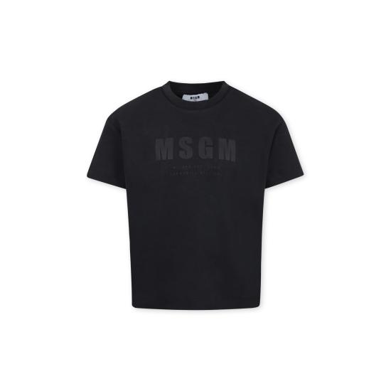 25SS [키즈] 엠에스지엠 티셔츠 S5MSJUTH170 110 BLACK