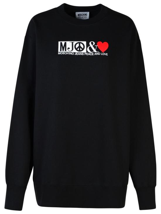 24FW 모스키노 긴팔 티셔츠 J1704 82333555 Black