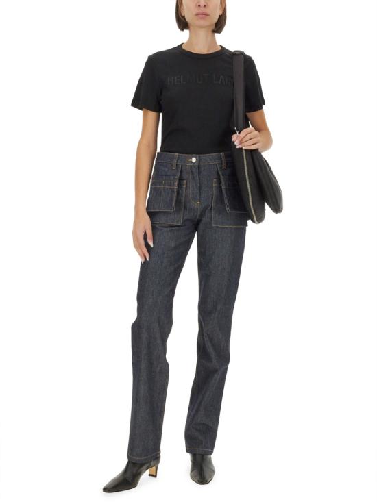  헬무트랭 반팔 티셔츠 O06HW505 001 BLACK DOM - HELMUT LANG