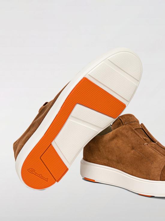 25SS 산토니 스니커즈 MBCD21879BARGSEY M31 Brown - SANTONI