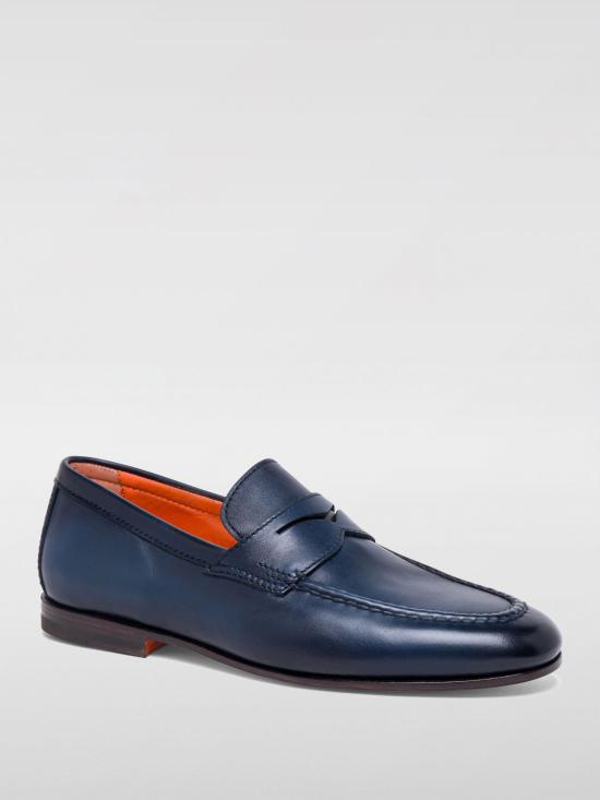 25SS 산토니 로퍼 MCNC18007SA4BSLF U60 Blue - SANTONI